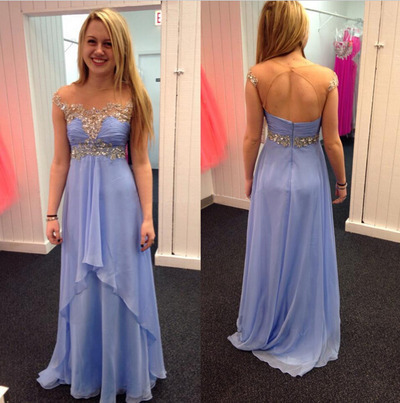 Chiffon Appliques Custom Made Charming Prom Dress,Formal Dresses,Long Evening Dresses On Sale, T52 - 342