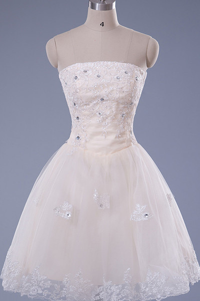 Homecoming Dress,Lace Homecoming Dresses,Short Prom Gown,Champagne Homecoming Gowns,2017 Homecoming Dress - 205