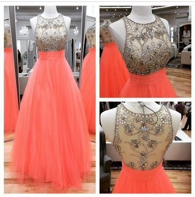 A-Line Beading Prom Dresses,Long Evening Dresses,Prom Dresses On Sale, T195 - 421