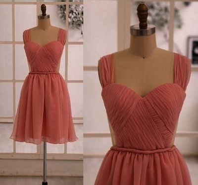 Short Simple Custom Made Bridesmaid Dresses,Bridesmaid Dresses,Bridesmaid Dresses On Sale,B18 - 465