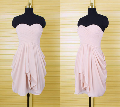 Short Real Made Custom Made Bridesmaid Dresses,Chiffon Bridesmaid Dresses,Bridesmaid Dresses On Sale, B04 - 478