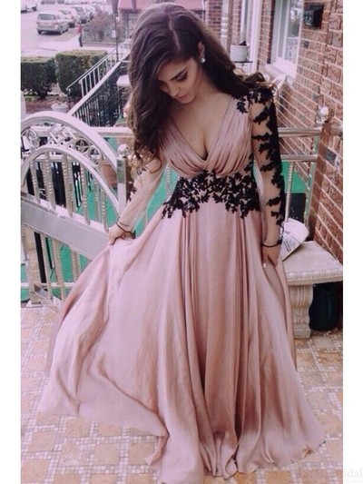 A-Line Real Made Charming Prom Dress,Appliques Formal Dresses,Charming Evening Dresses On Sale - 321