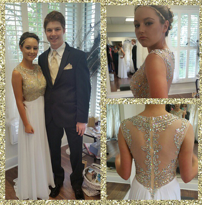 Custom Made A-Line Real Made Charming Prom Dress,Chiffon Formal Dresses,Evening Dresses On Sale, T30 - 333