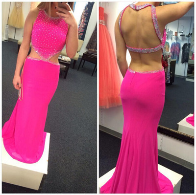 Backless Beading Custom Made Charming Prom Dress,Formal Dresses,Long Evening Dresses On Sale, T53 - 346