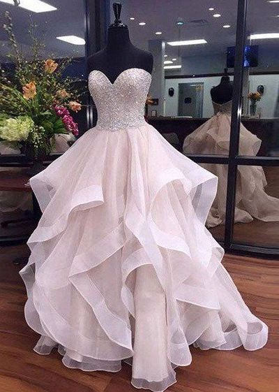 Organza Prom Dresses, Wedding Party Dresses, Banquet Dresses