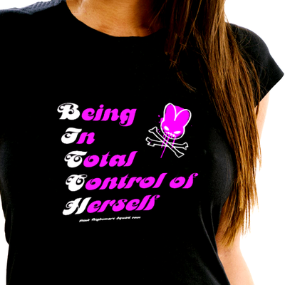 Being in total control of herself - on ladies t - by pink nightmare squad