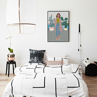 At Mari's Veranda, girly, fashion, plant, aloha,digital, illustration, art print - Thumbnail 2