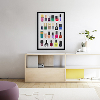 Nail Polish Collection, fashion, beauty, digital, illustration, art print - Thumbnail 2