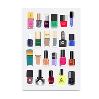 Nail Polish Collection, fashion, beauty, digital, illustration, art print - Thumbnail 4