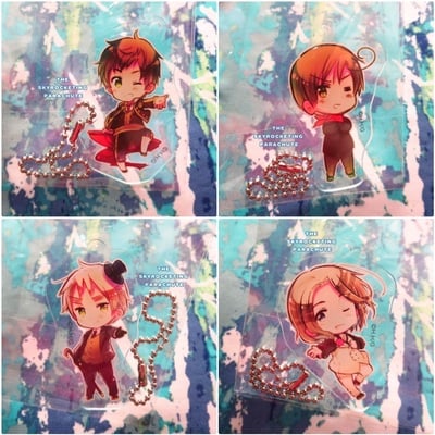 Axis Powers Hetalia Acrylic Keychain Vol 1 (Movic) - Japan OR China OR France -