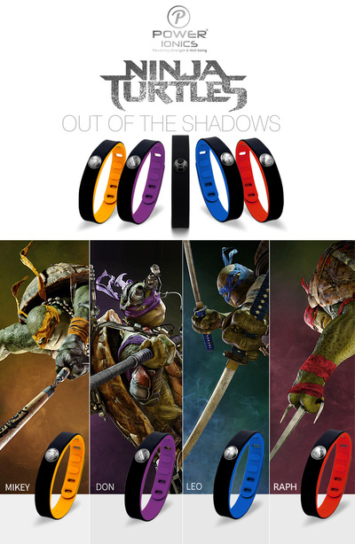 Ninja 4in1 Titanium/Ge/F.I.R/ Tourmaline 3000ions/cc Sports Waterproof Bracelet