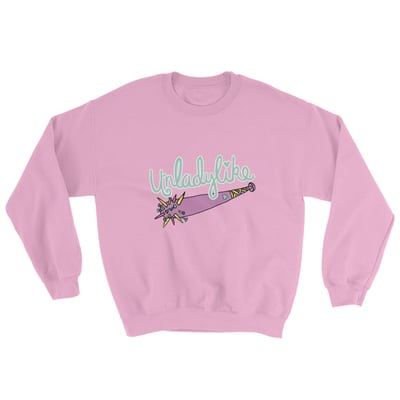 Unladylike pink unisex sweatshirt - Thumbnail 3