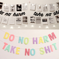 DO NO HARM, TAKE NO SH*T garland in multiple styles - Thumbnail 1