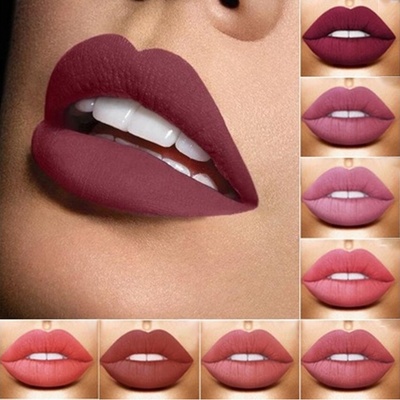 12 Colors Waterproof Matte Liquid Lipstick Waterproof Lipgloss Lipstick Lip Beauty cosmetic