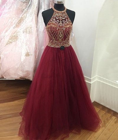 Burgundy Beading prom dress, sexy prom dress,Charming prom dress, long prom dress,prom dresses, elegant prom dress, prom dress Z76