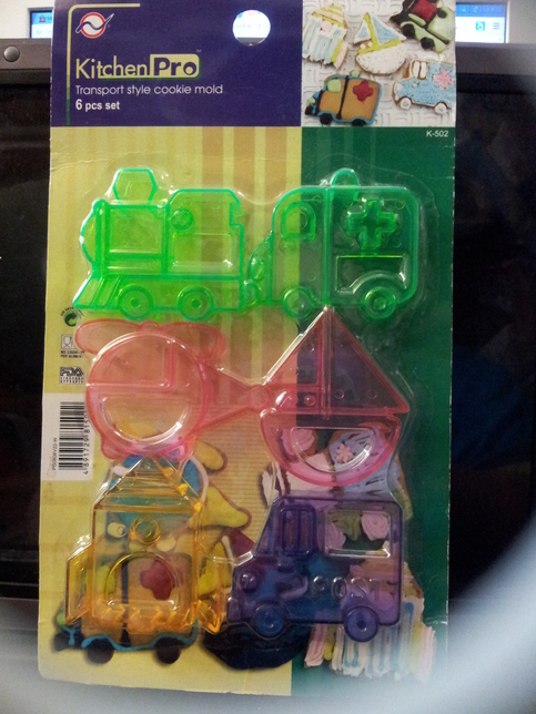 Car Rocket & Ship Different Design Transport Series 6pcs Plastic Cookie / Food Cutter Stamp Mold