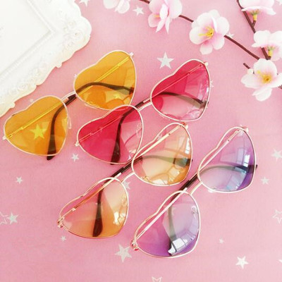 Vintage Heart Shaped Sunglasses