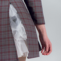 "Imadoki School" Tartan Puffy Dress - Thumbnail 1