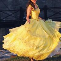 P210 COSPLAY beauty and beast princess belle Costume tailor made 2017 version - Thumbnail 1