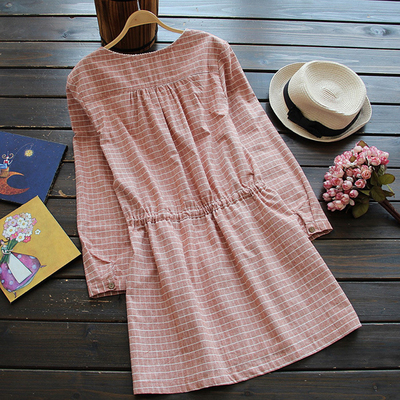 Loose Plaid Sundress