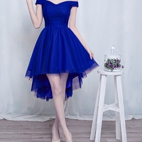 Cute high low tulle short prom dress,homecoming dress - Thumbnail 2