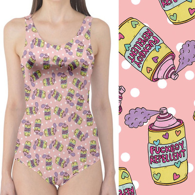 Fuckboy repellent full piece swimsuit  - Thumbnail 4