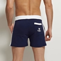 men's fashion summer 100% cotton low rise sports gym running athletics sleeping home causal shorts #6063 - Thumbnail 4