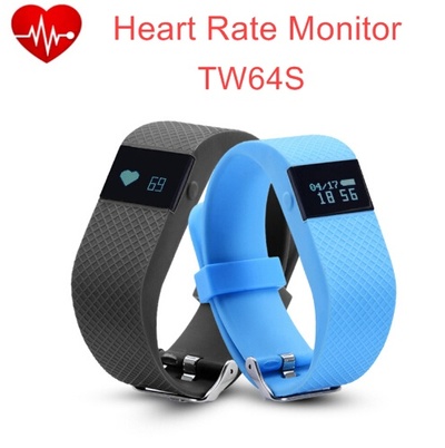 New Model! TW64 PRO Heart Rate Monitor Watch Fitness Tracker Bth4.0 IP67 Pedometer Calorie Counter