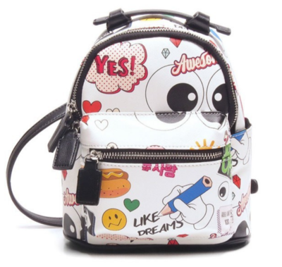 STICKERS BACKPACK - WHITE