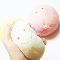 Jumbo Marshmallow Bun Squishy (Smiley Faces) - Thumbnail 2