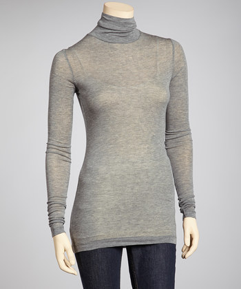 Gray Turtleneck BCBGMAXAZRIA