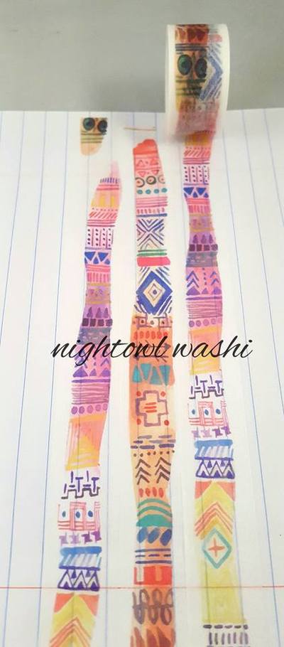 Whimsical Multi Stripe Washi
