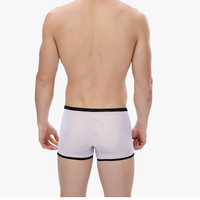 Bandi Das 3PK White Sexy men's underwear U bag mesh gauze transparent boxer briefs underpants #BD117 - Thumbnail 2