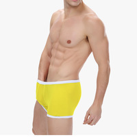 Bandi Das 3PK Yellow Sexy men's underwear U bag mesh gauze transparent boxer briefs underpants #BD117 - Thumbnail 1
