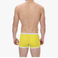 Bandi Das 3PK Yellow Sexy men's underwear U bag mesh gauze transparent boxer briefs underpants #BD117 - Thumbnail 2