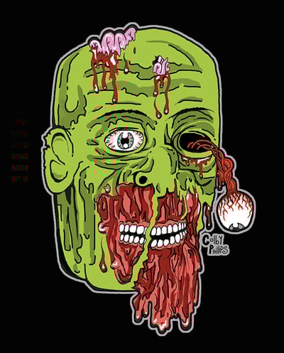 Colby Zombie 8x10 high quality print signed by the artist