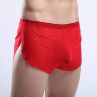 Men's sexy underwear transparent mesh gauze breathable boxer briefs #M14-3 - Thumbnail 2