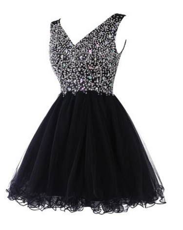 Pretty Beading A-Line Homecoming Dress,Short Prom Dresses,Graduation Dress