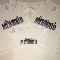 "Mermaid" - Mommy & Me TShirts *Pick Your Color* - Thumbnail 1