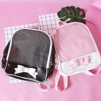 Free Shipping Transparent Bowknot Backpack - Thumbnail 2
