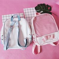 Free Shipping Transparent Bowknot Backpack - Thumbnail 3
