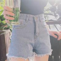 Rose Denim Shorts - Thumbnail 1