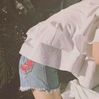 Rose Denim Shorts - Thumbnail 2