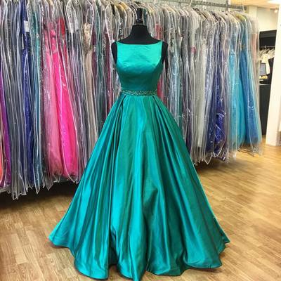 2017 Prom Dress,Formal Evening Dress , Long Prom Dress,Dark Teal Green Prom Dress,