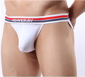 White Men's sexy underwear  ice silky u bag low rise briefs underpants panties  #B326