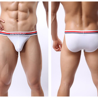 White Men's sexy underwear  ice silky u bag low rise briefs underpants panties  #B326 - Thumbnail 1