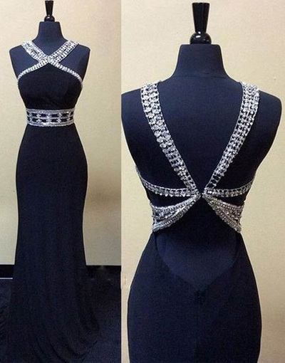 V-neck Long Satin Prom Dresses Floor Length Women Dresses