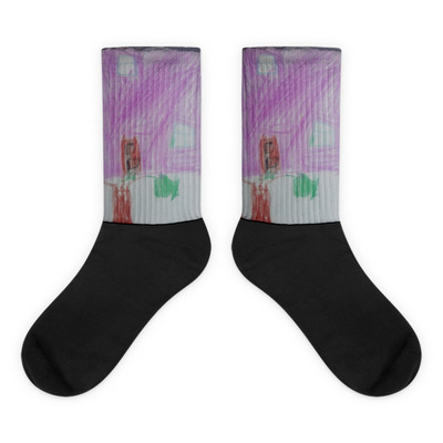 The Tree House Kid Art socks by Michael David