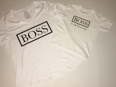 "Boss" - Mommy & Me TShirts *Pick Your Color*