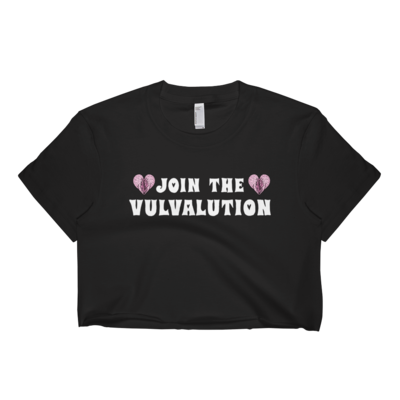 Join The Vulvalution Crop Top Black